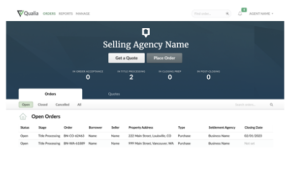 Qualia Interface Qualia Connect For Real Estate Professionals - Simple Title