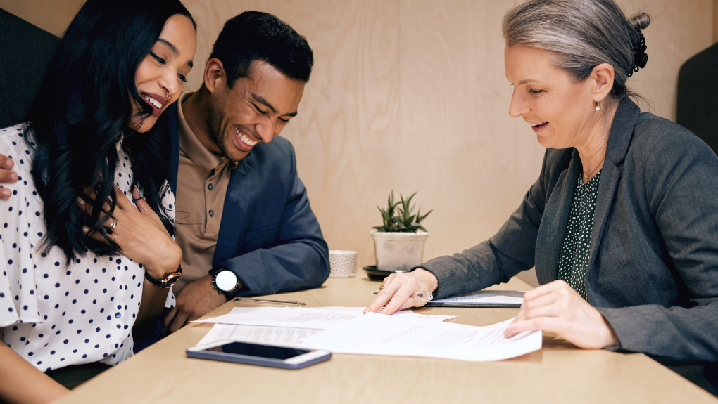 Real estate closing at Simple Title Massachusetts office